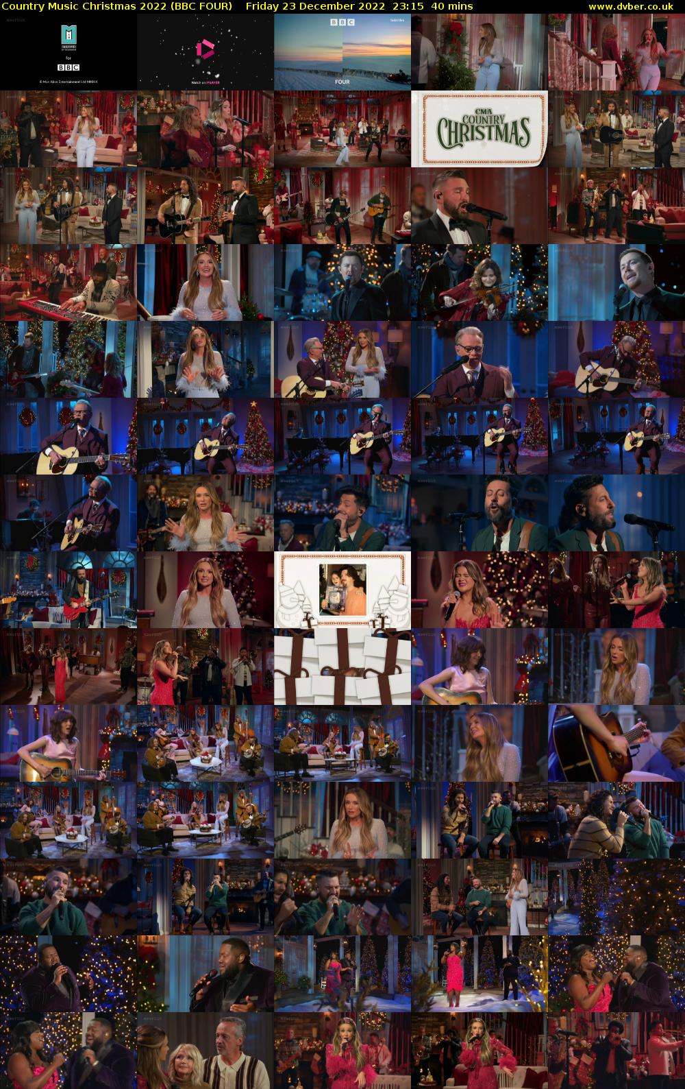 Country Music Christmas 2022 (BBC FOUR) Friday 23 December 2022 23:15 - 23:55