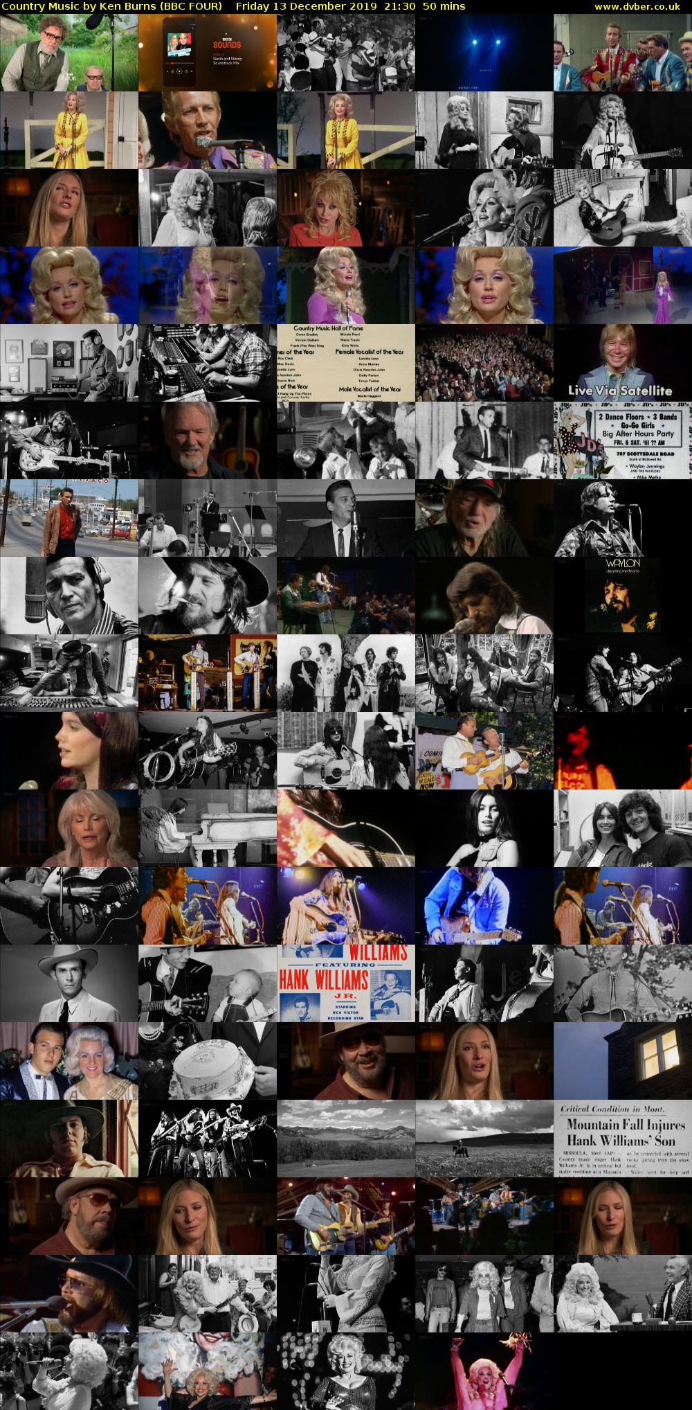 Country Music by Ken Burns (BBC FOUR) Friday 13 December 2019 21:30 - 22:20