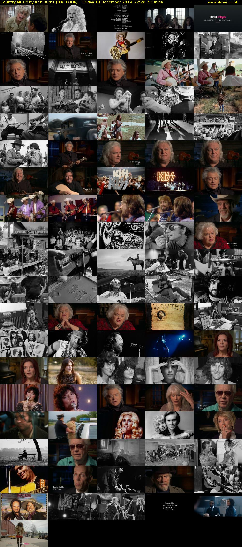Country Music by Ken Burns (BBC FOUR) Friday 13 December 2019 22:20 - 23:15