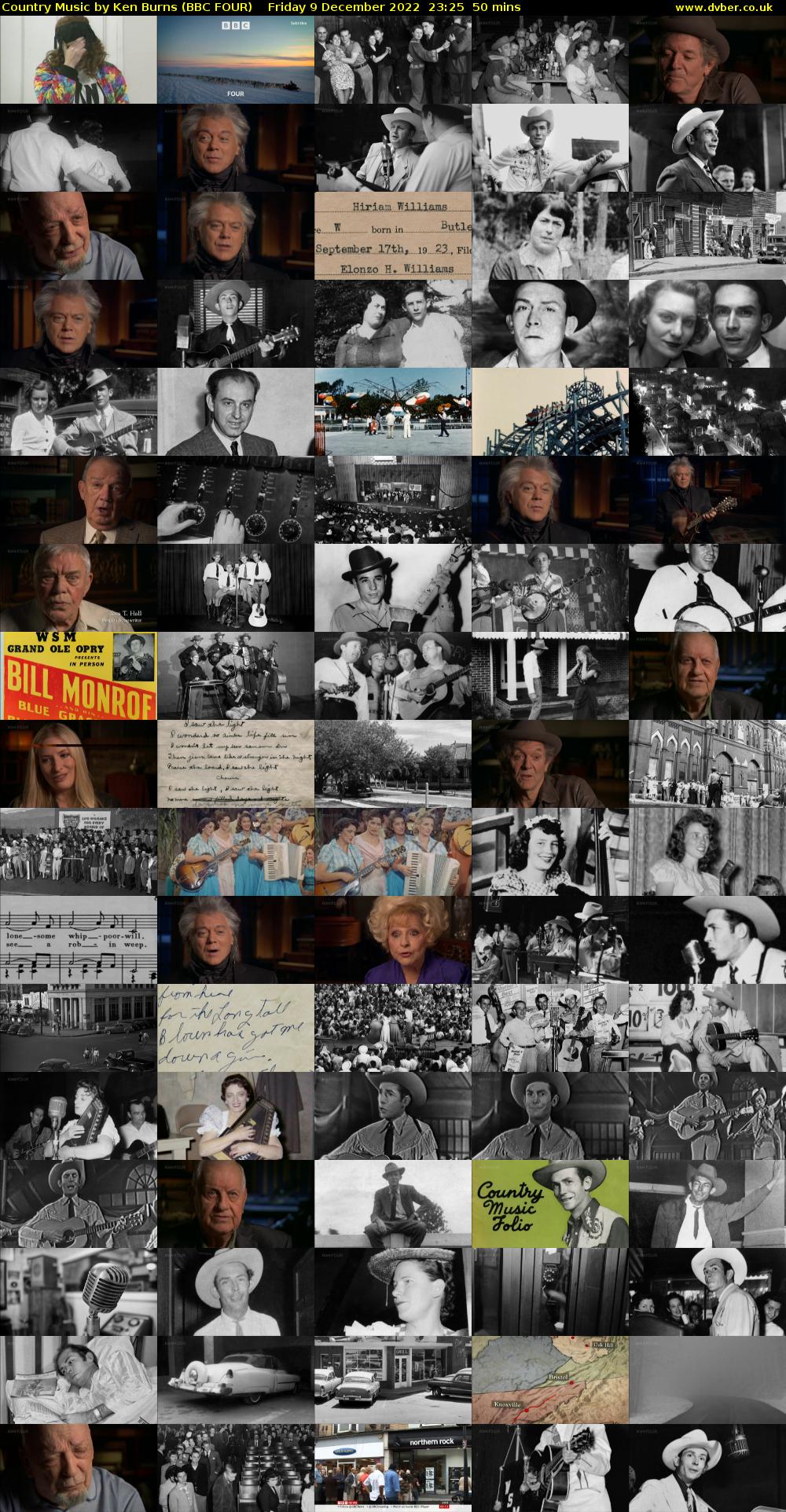 Country Music by Ken Burns (BBC FOUR) Friday 9 December 2022 23:25 - 00:15