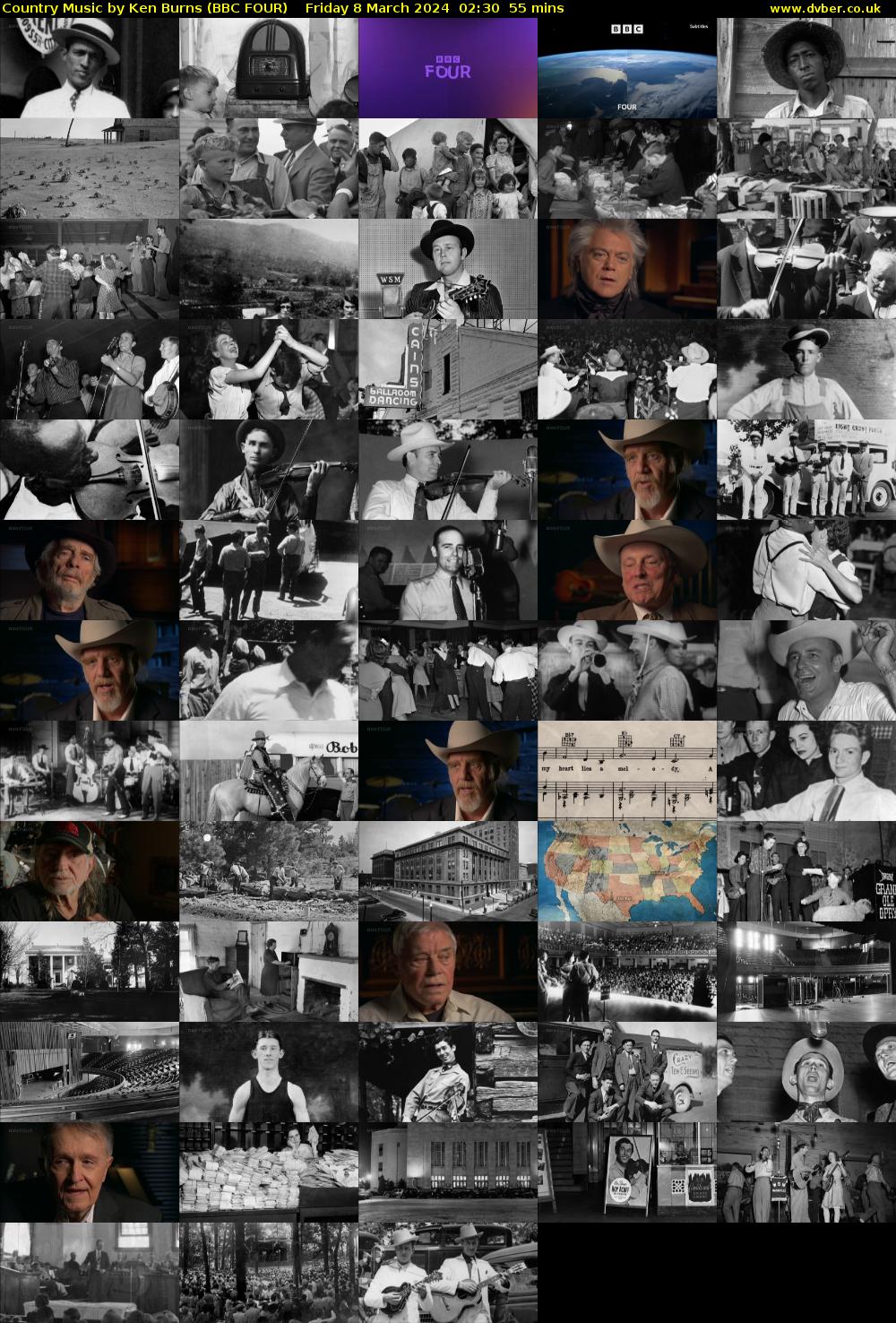 Country Music by Ken Burns (BBC FOUR) Friday 8 March 2024 02:30 - 03:25
