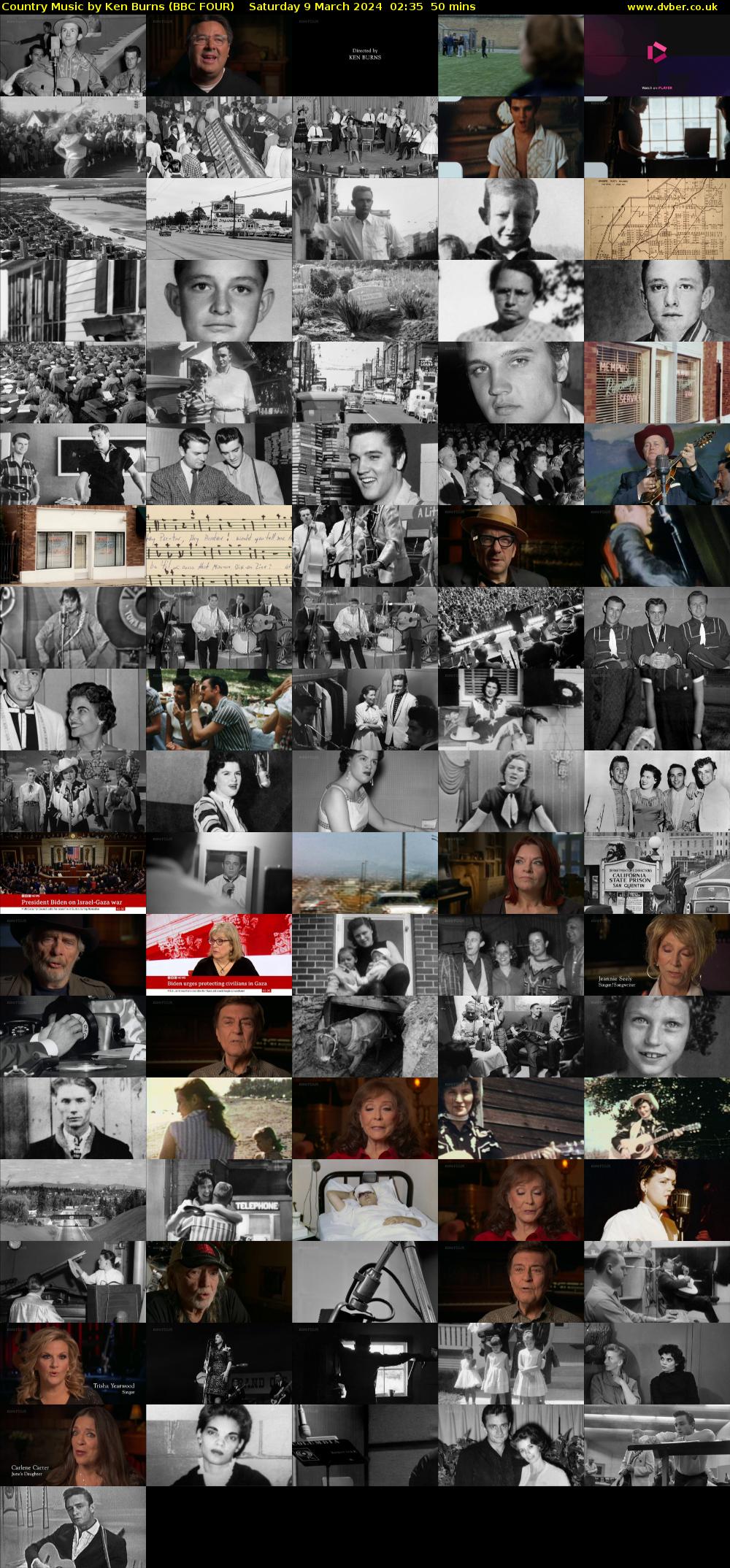 Country Music by Ken Burns (BBC FOUR) Saturday 9 March 2024 02:35 - 03:25