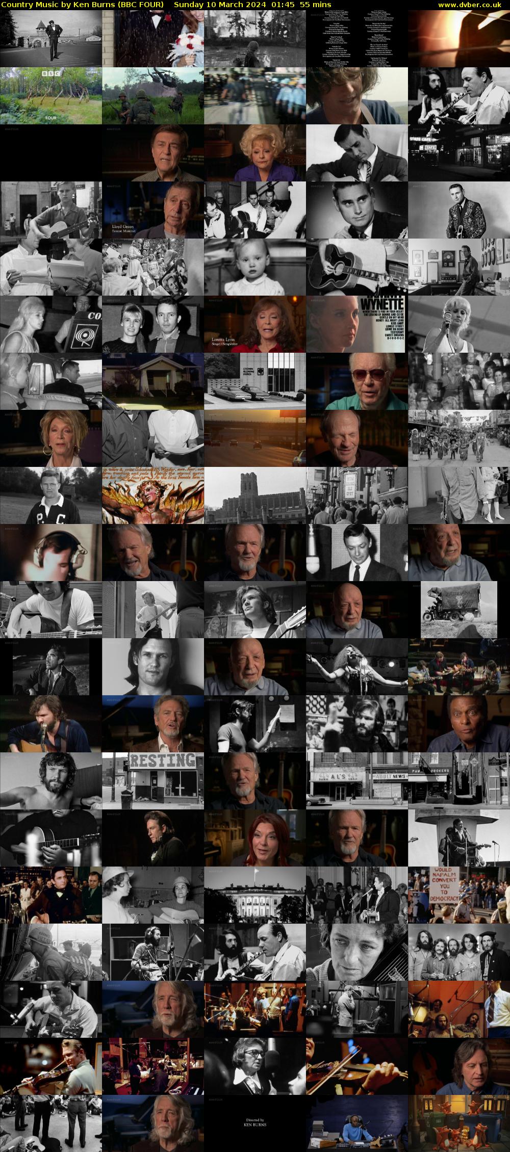 Country Music by Ken Burns (BBC FOUR) Sunday 10 March 2024 01:45 - 02:40