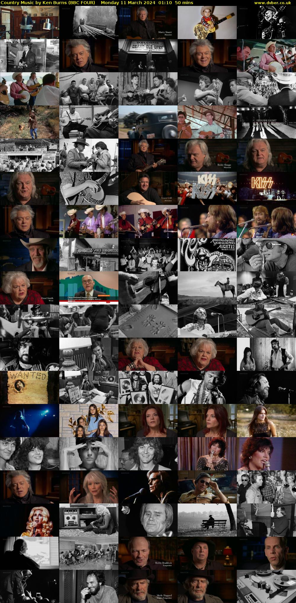Country Music by Ken Burns (BBC FOUR) Monday 11 March 2024 01:10 - 02:00