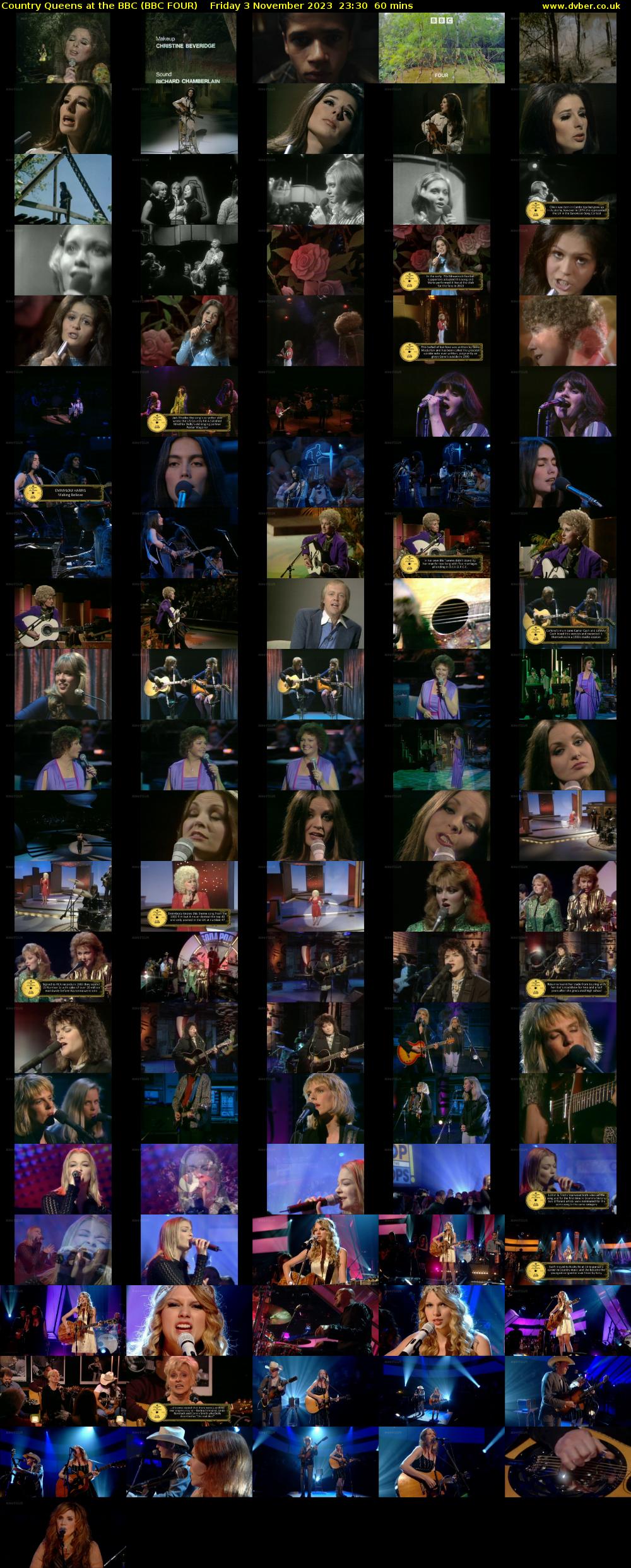Country Queens at the BBC (BBC FOUR) Friday 3 November 2023 23:30 - 00:30