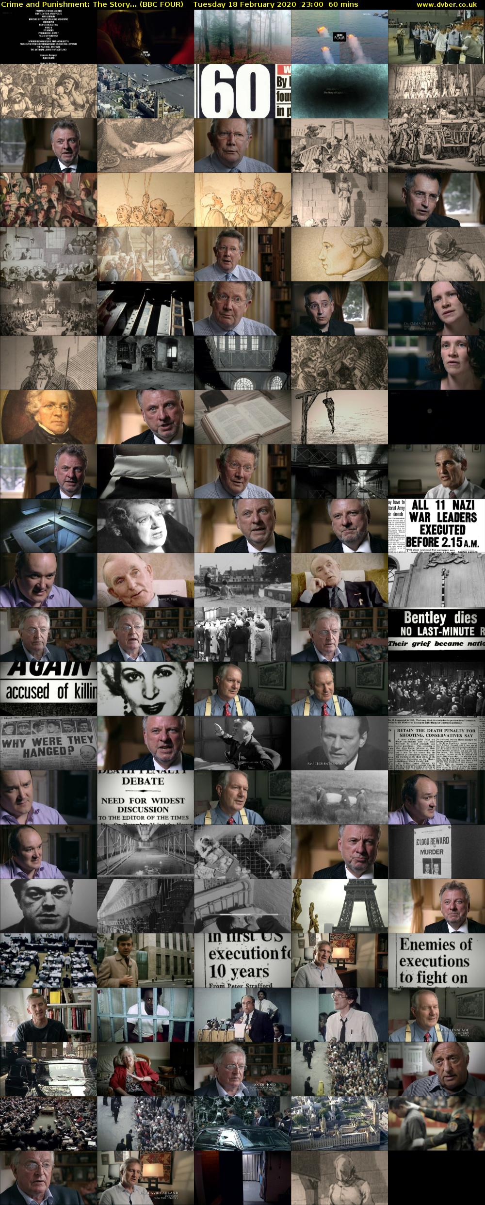 Crime and Punishment: The Story... (BBC FOUR) Tuesday 18 February 2020 23:00 - 00:00
