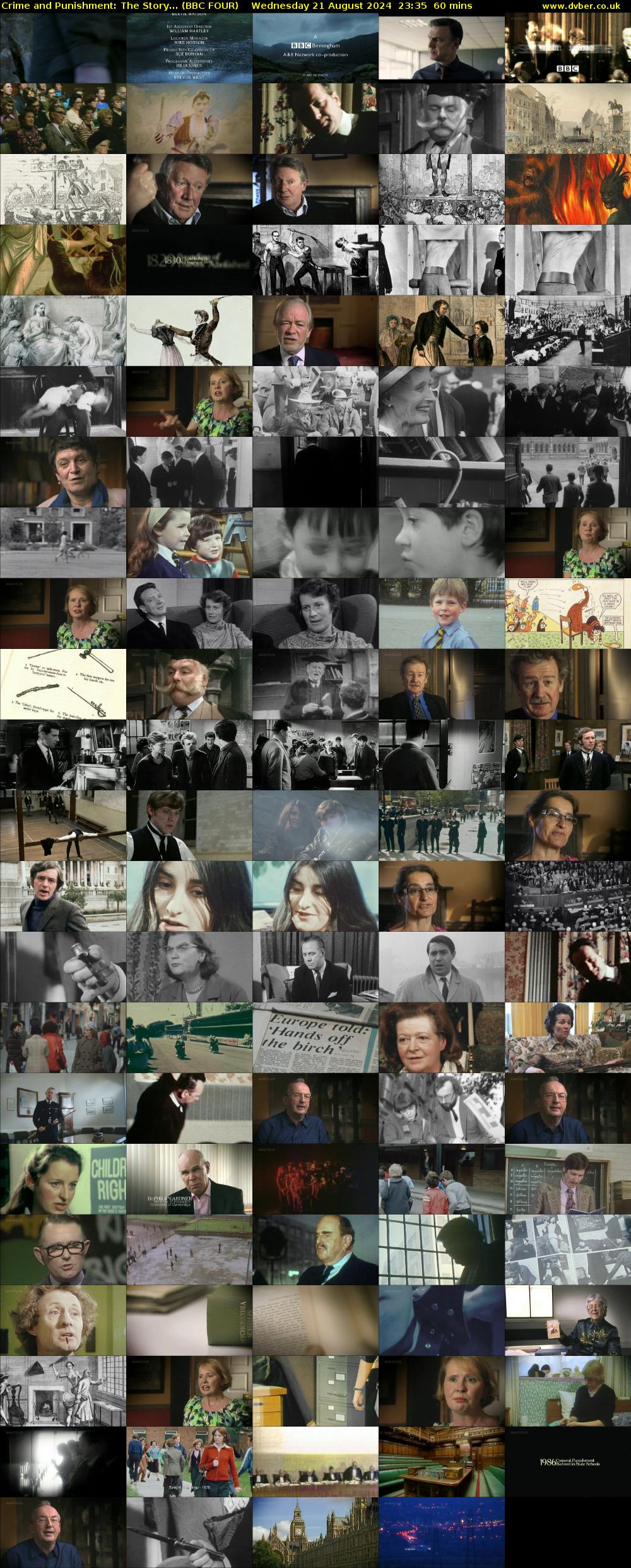 Crime and Punishment: The Story... (BBC FOUR) Wednesday 21 August 2024 23:35 - 00:35