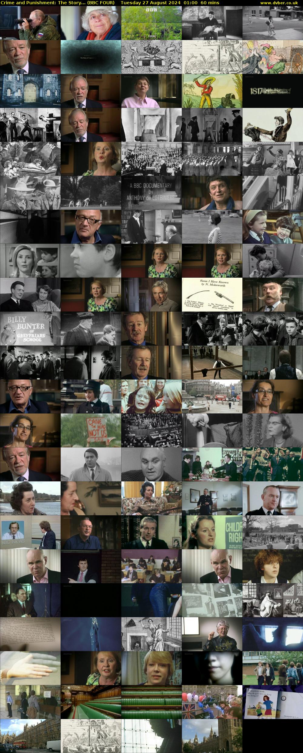 Crime and Punishment: The Story... (BBC FOUR) Tuesday 27 August 2024 01:00 - 02:00