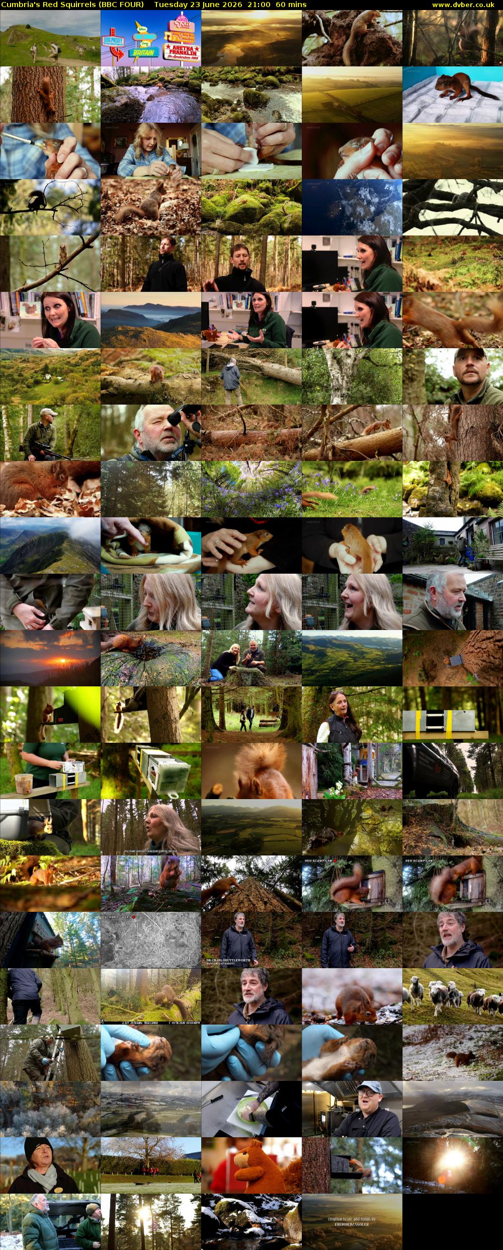Cumbria's Red Squirrels (BBC FOUR) Tuesday 23 June 2026 21:00 - 22:00