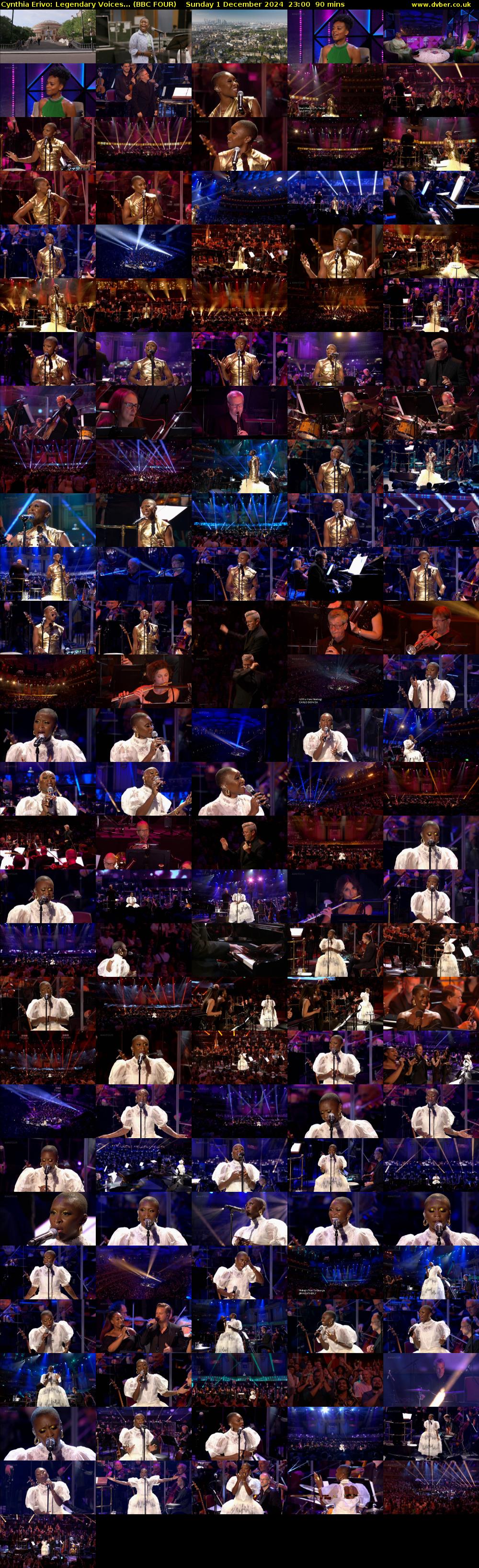 Cynthia Erivo: Legendary Voices... (BBC FOUR) Sunday 1 December 2024 23:00 - 00:30