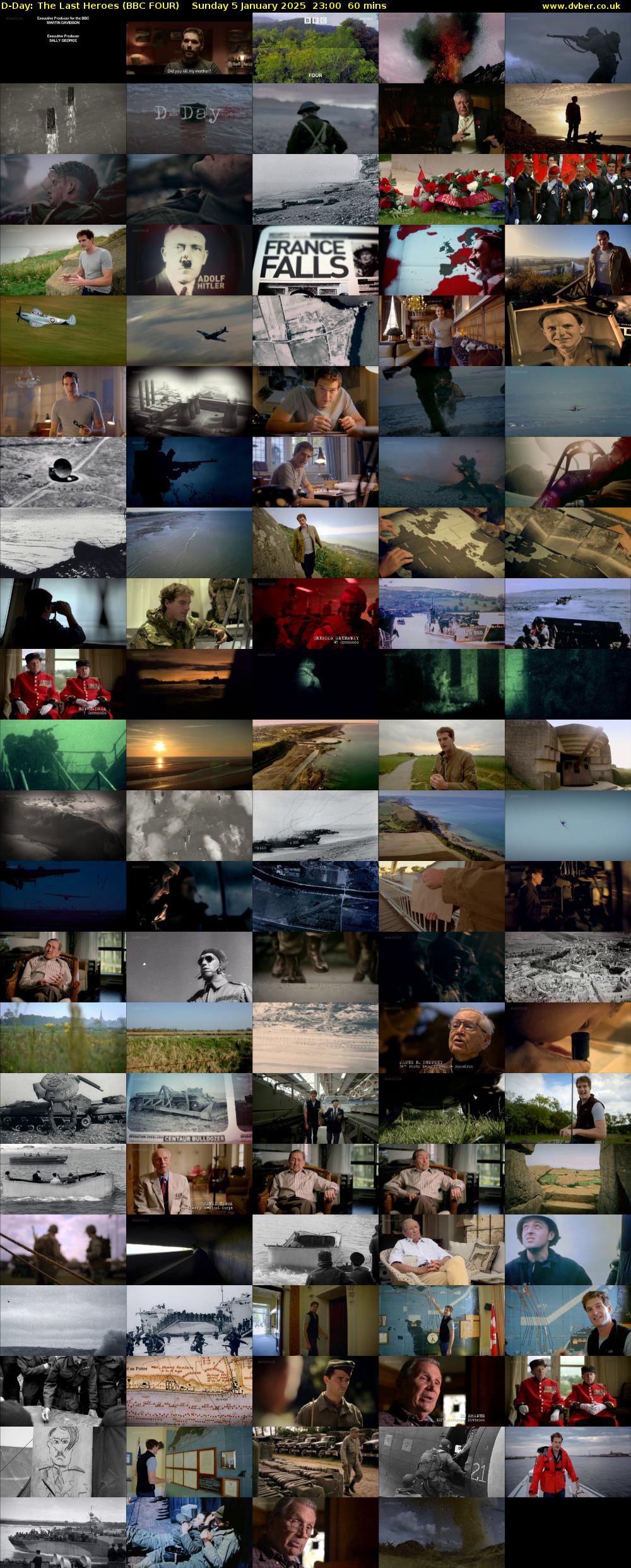 D-Day: The Last Heroes (BBC FOUR) Sunday 5 January 2025 23:00 - 00:00
