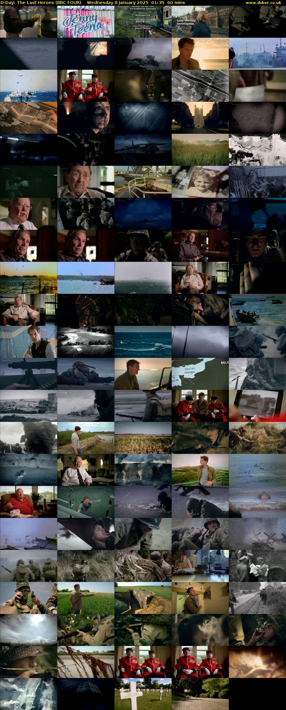 D-Day: The Last Heroes (BBC FOUR) Wednesday 8 January 2025 01:35 - 02:35