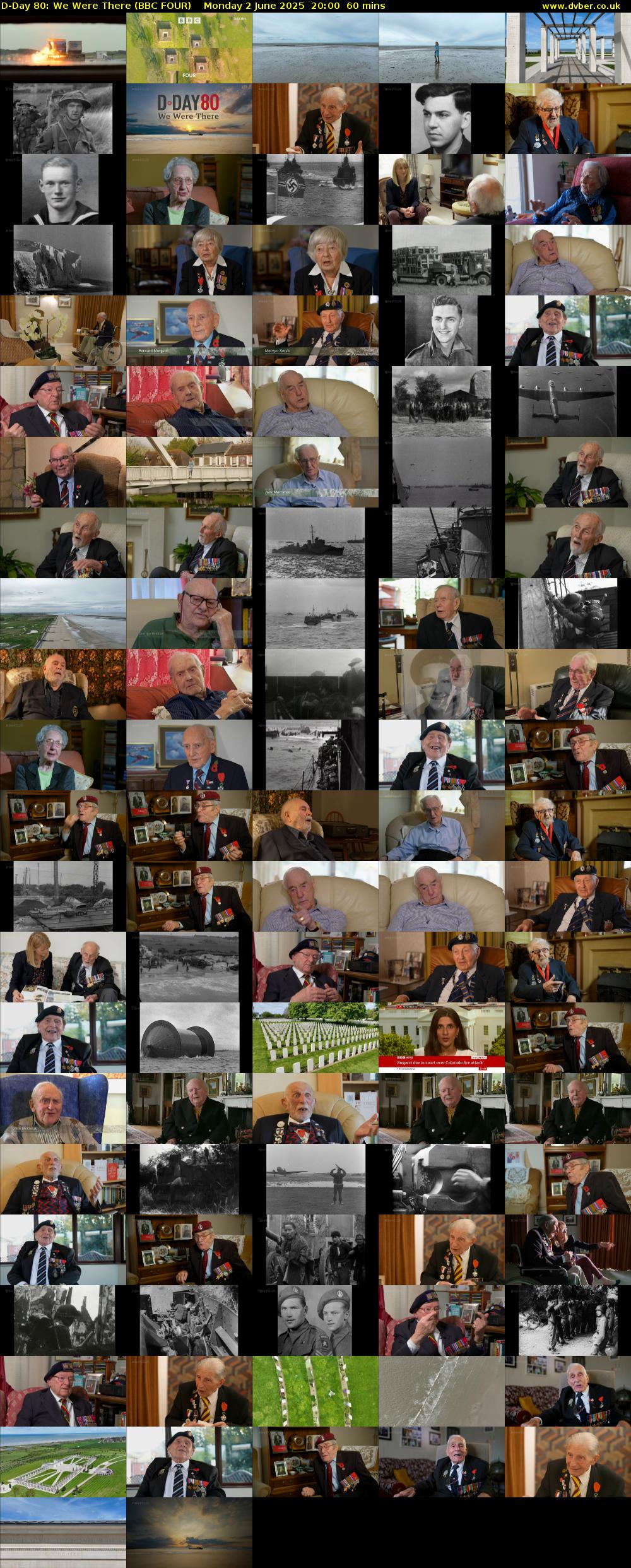 D-Day 80: We Were There (BBC FOUR) Monday 2 June 2025 20:00 - 21:00