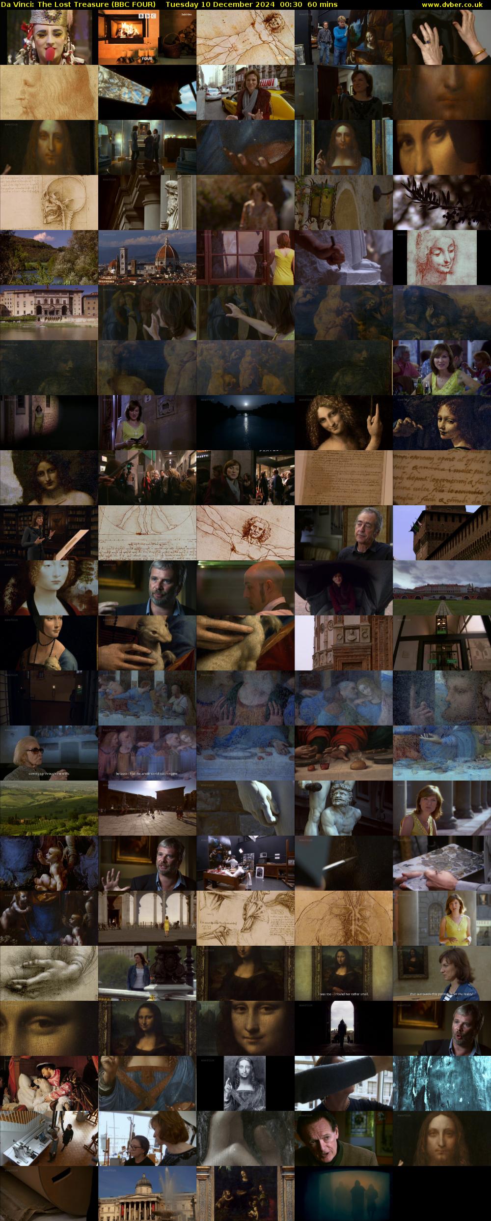 Da Vinci: The Lost Treasure (BBC FOUR) Tuesday 10 December 2024 00:30 - 01:30