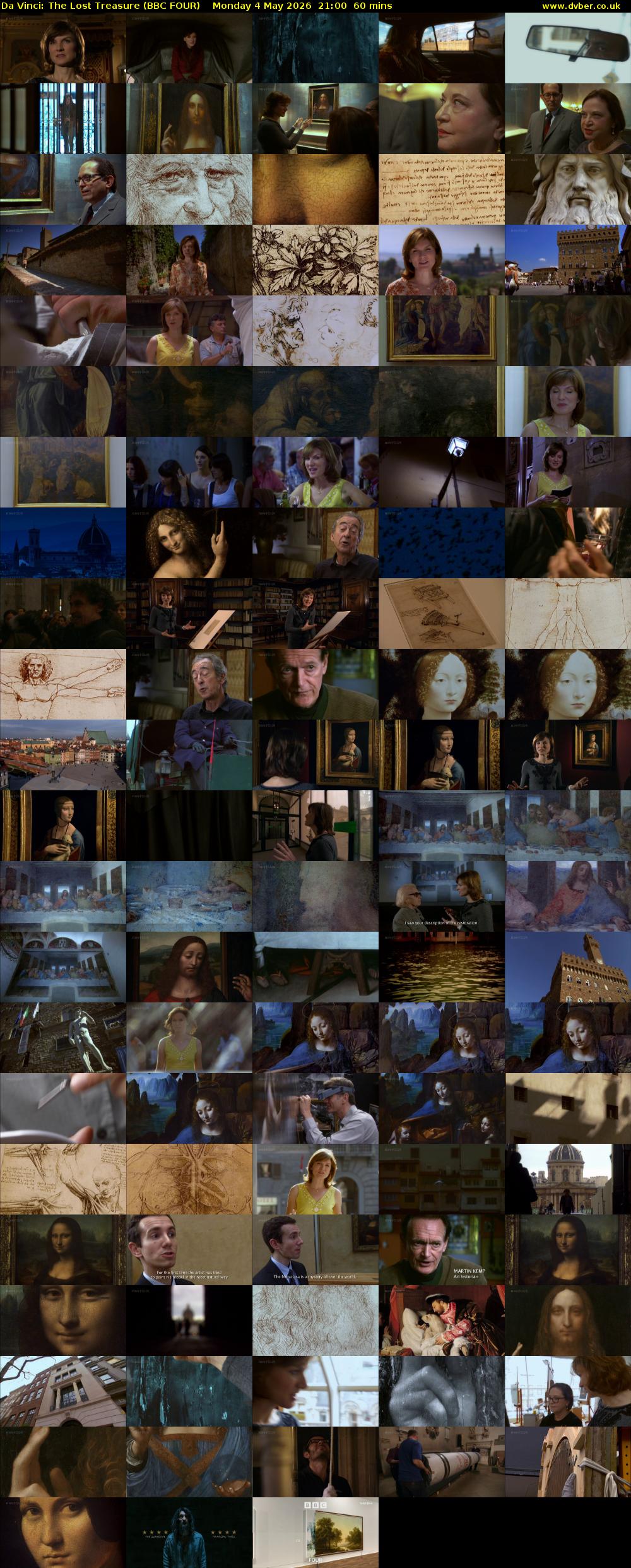 Da Vinci: The Lost Treasure (BBC FOUR) Monday 4 May 2026 21:00 - 22:00