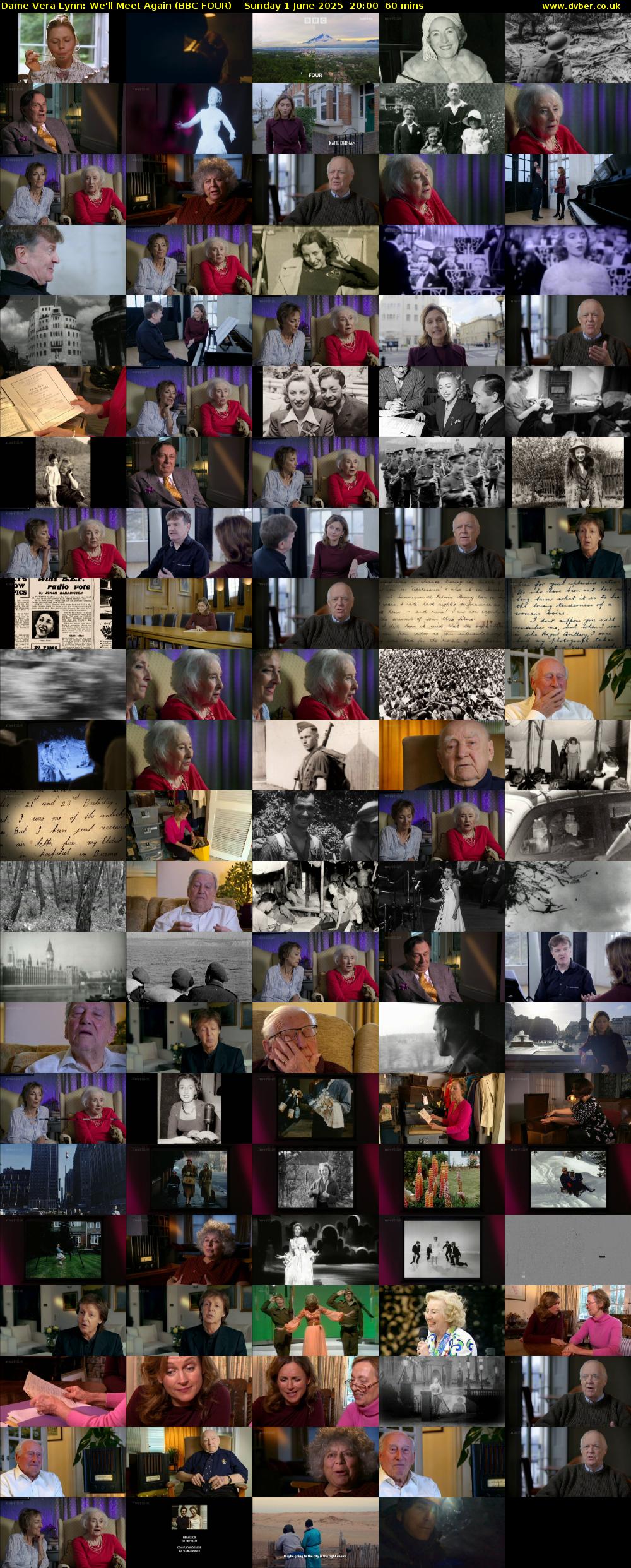 Dame Vera Lynn: We'll Meet Again (BBC FOUR) Sunday 1 June 2025 20:00 - 21:00
