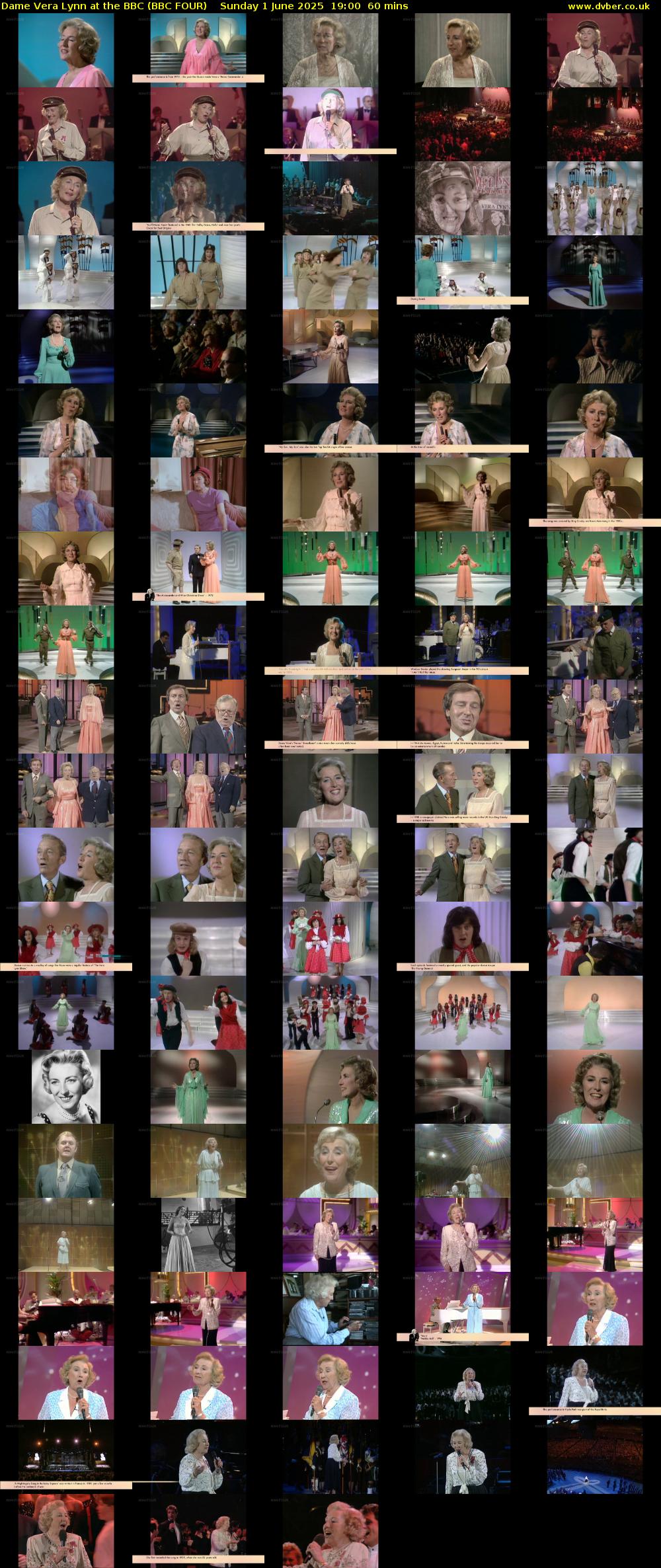 Dame Vera Lynn at the BBC (BBC FOUR) Sunday 1 June 2025 19:00 - 20:00