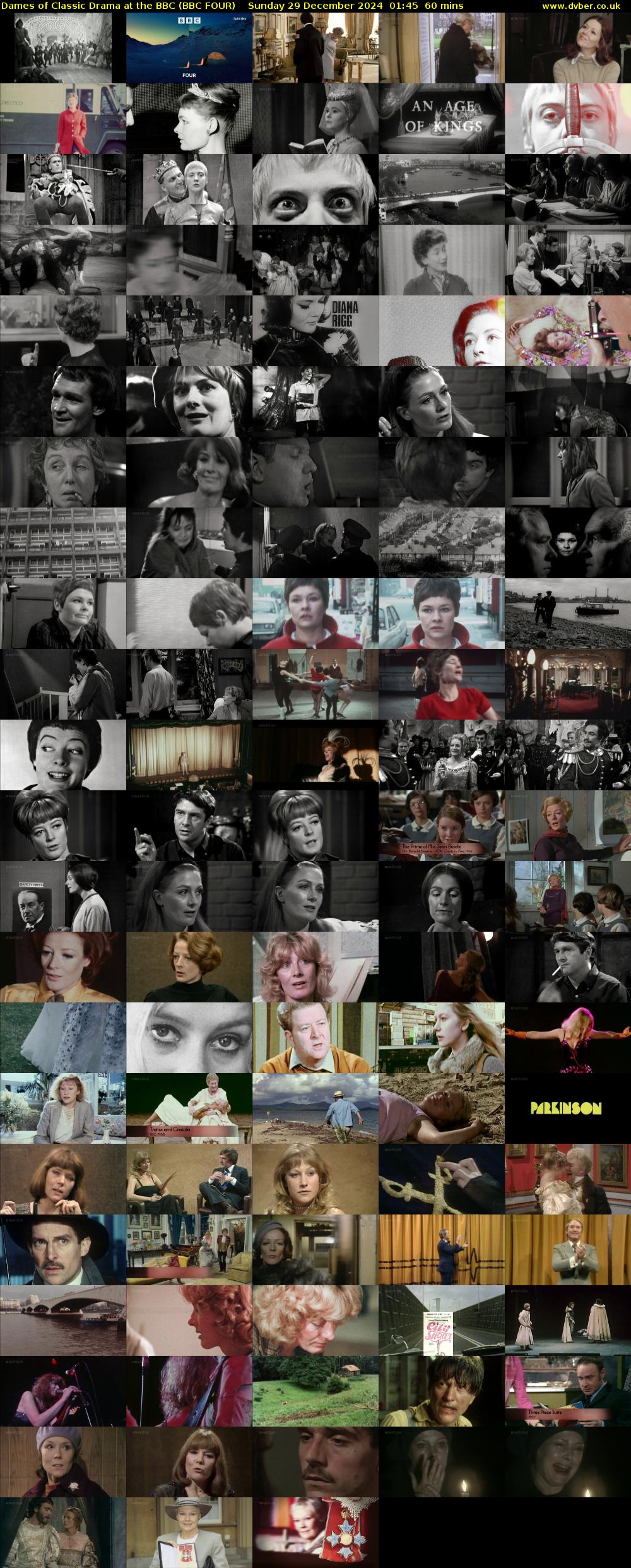 Dames of Classic Drama at the BBC (BBC FOUR) Sunday 29 December 2024 01:45 - 02:45