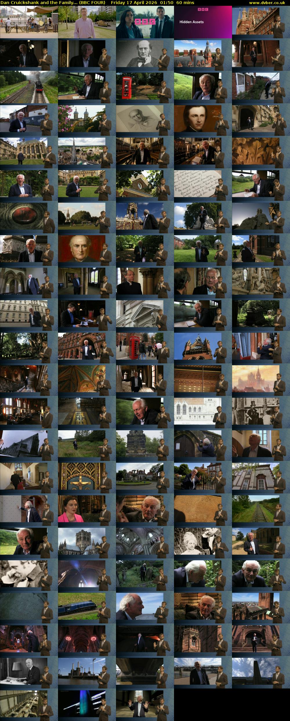 Dan Cruickshank and the Family... (BBC FOUR) Friday 17 April 2026 01:50 - 02:50