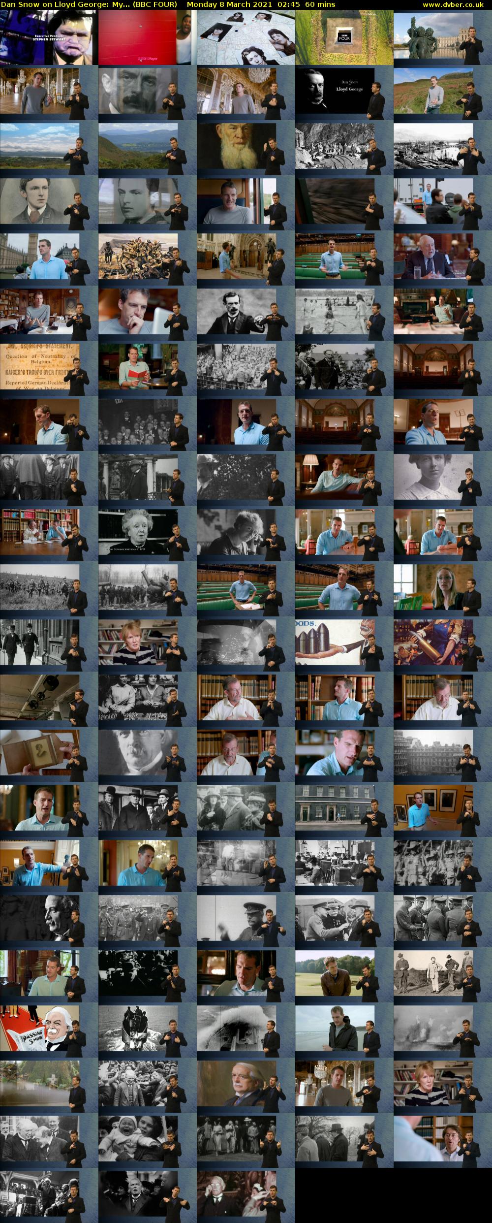 Dan Snow on Lloyd George: My... (BBC FOUR) Monday 8 March 2021 02:45 - 03:45