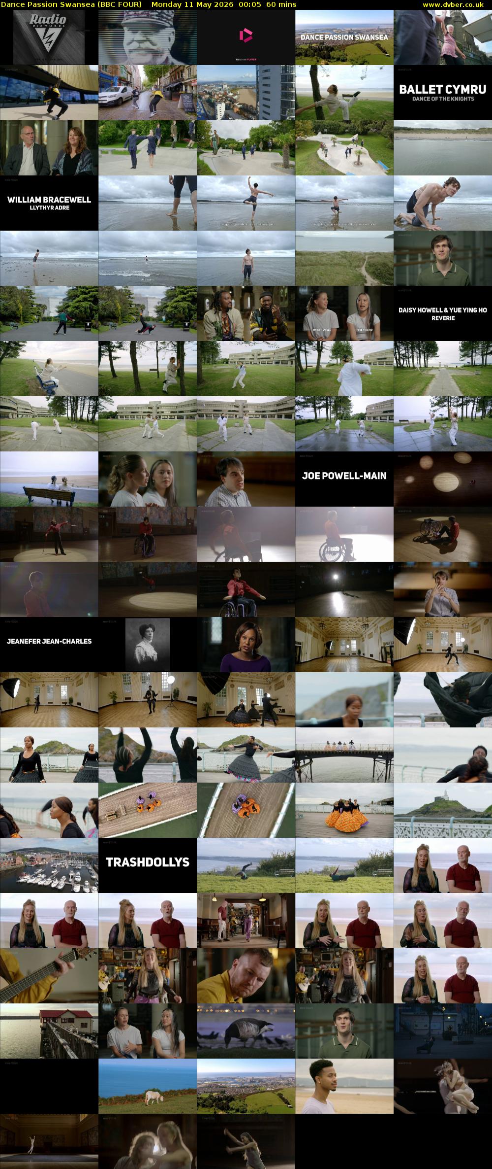 Dance Passion Swansea (BBC FOUR) Monday 11 May 2026 00:05 - 01:05