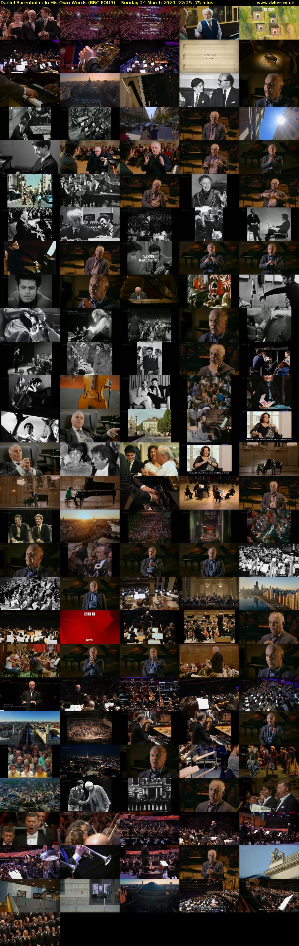 Daniel Barenboim: In His Own Words (BBC FOUR) Sunday 24 March 2024 22:25 - 23:40