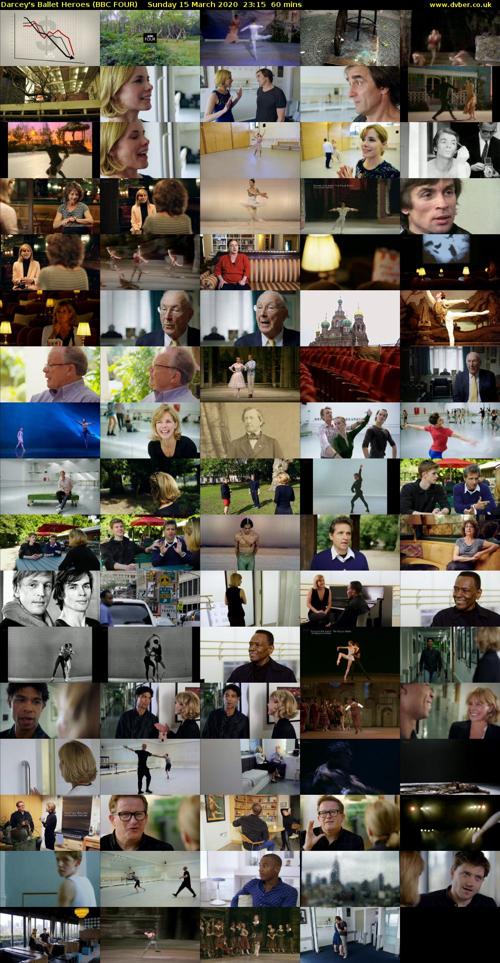 Darcey's Ballet Heroes (BBC FOUR) Sunday 15 March 2020 23:15 - 00:15