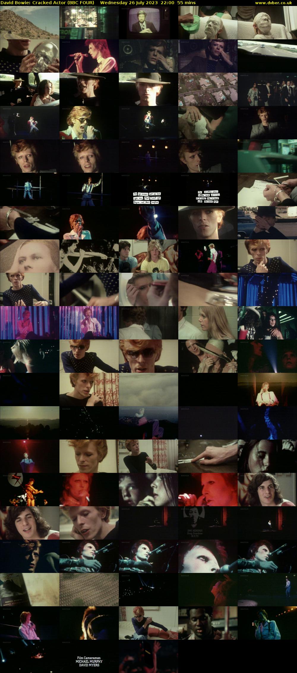 David Bowie: Cracked Actor (BBC FOUR) Wednesday 26 July 2023 22:00 - 22:55