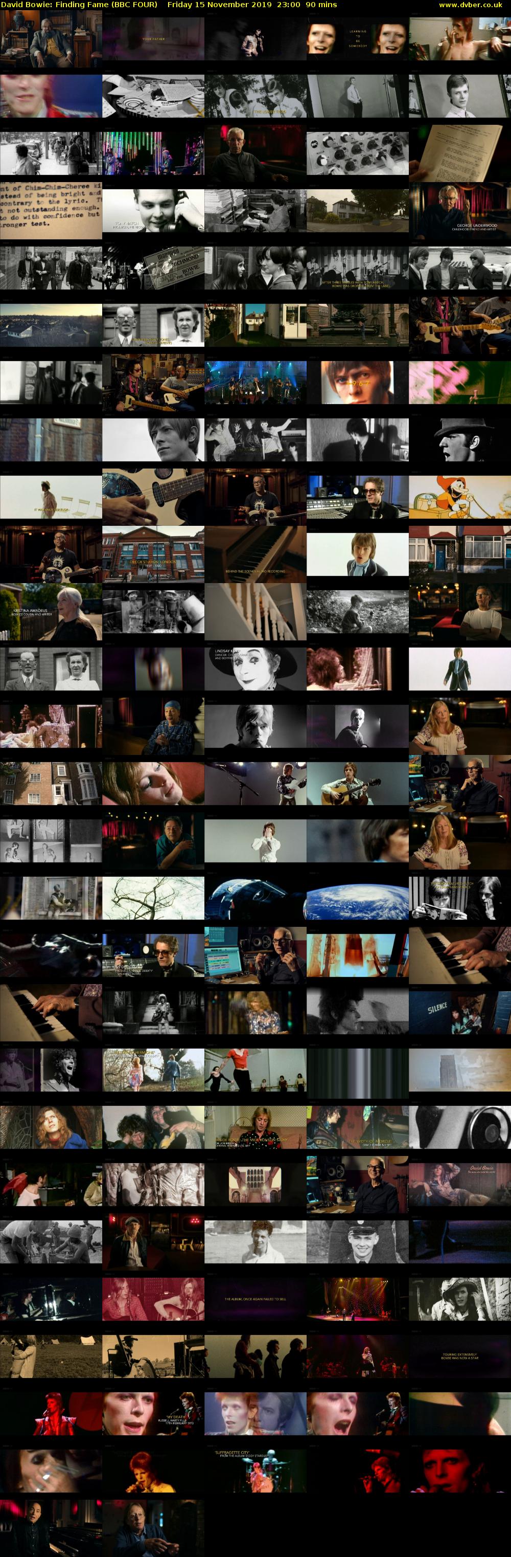 David Bowie: Finding Fame (BBC FOUR) Friday 15 November 2019 23:00 - 00:30