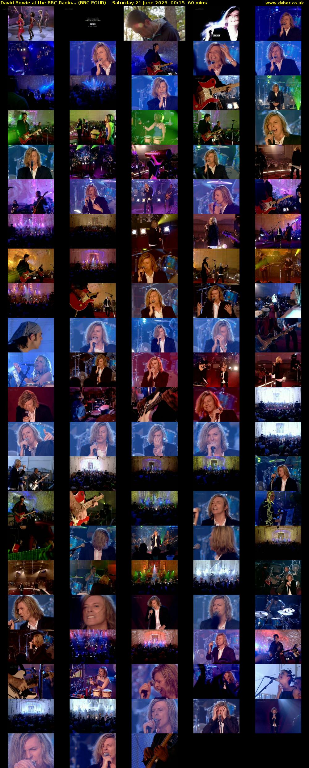 David Bowie at the BBC Radio... (BBC FOUR) Saturday 21 June 2025 00:15 - 01:15