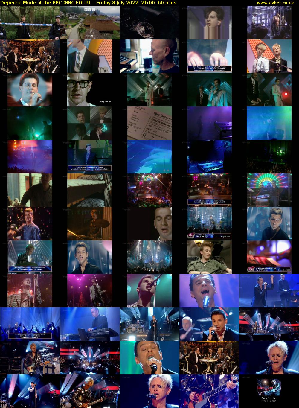 Depeche Mode at the BBC (BBC FOUR) Friday 8 July 2022 21:00 - 22:00