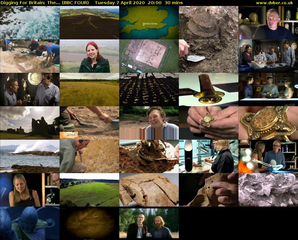 Digging for Britain: The... (BBC FOUR) Tuesday 7 April 2020 20:00 - 20:30