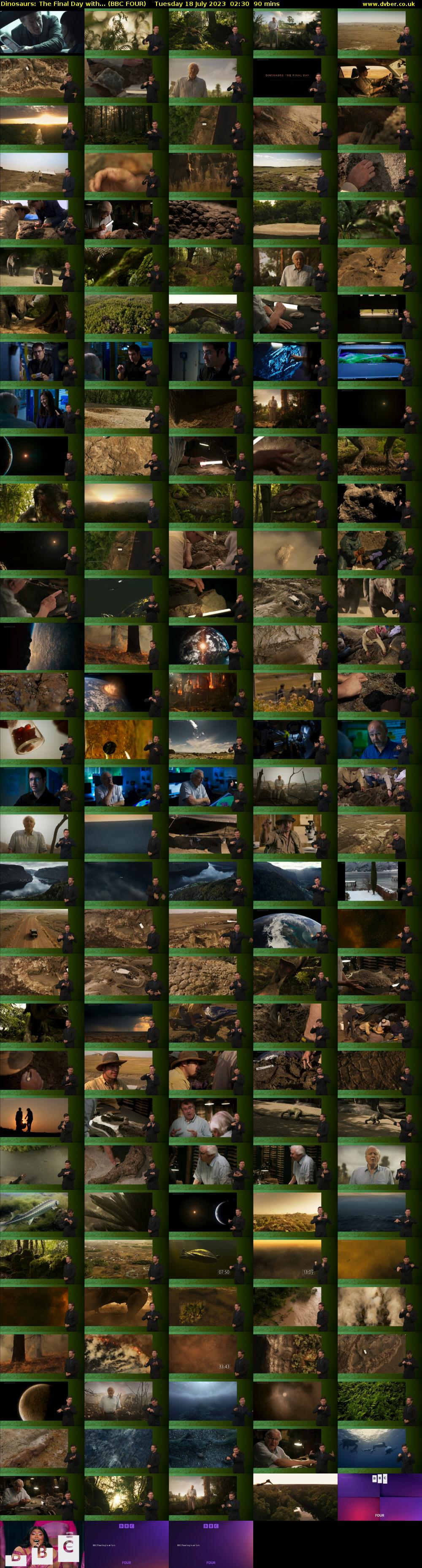 Dinosaurs: The Final Day with... (BBC FOUR) Tuesday 18 July 2023 02:30 - 04:00