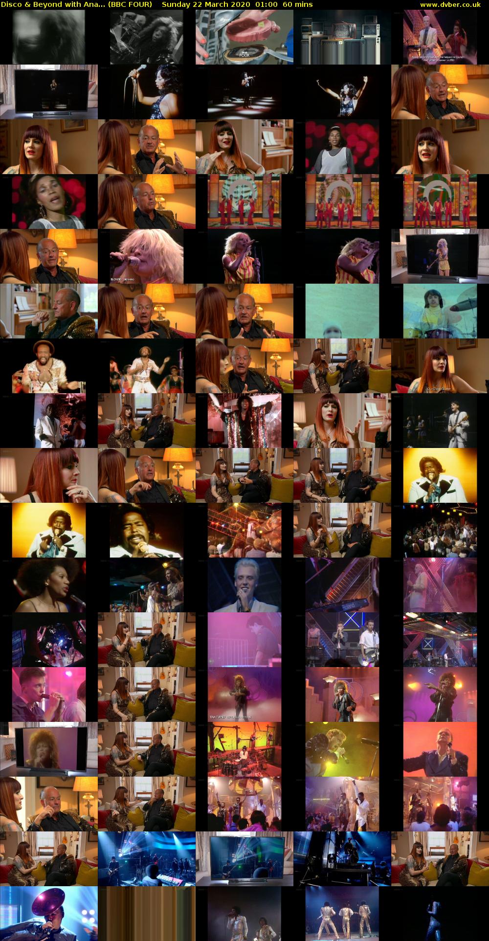 Disco & Beyond with Ana... (BBC FOUR) Sunday 22 March 2020 01:00 - 02:00