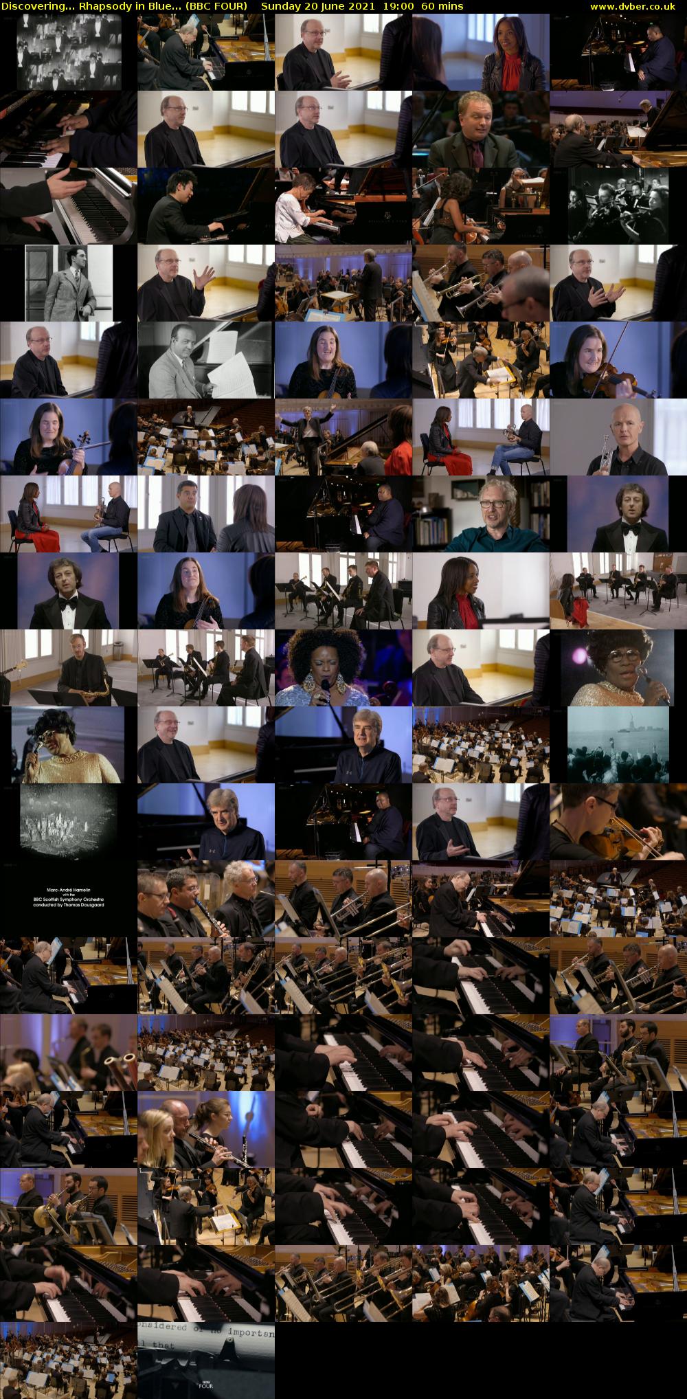 Discovering... Rhapsody in Blue... (BBC FOUR) Sunday 20 June 2021 19:00 - 20:00