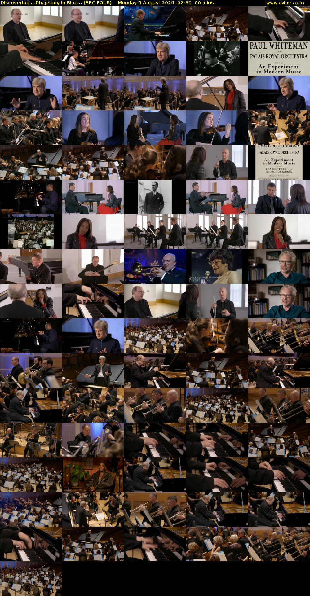 Discovering... Rhapsody in Blue... (BBC FOUR) Monday 5 August 2024 02:30 - 03:30