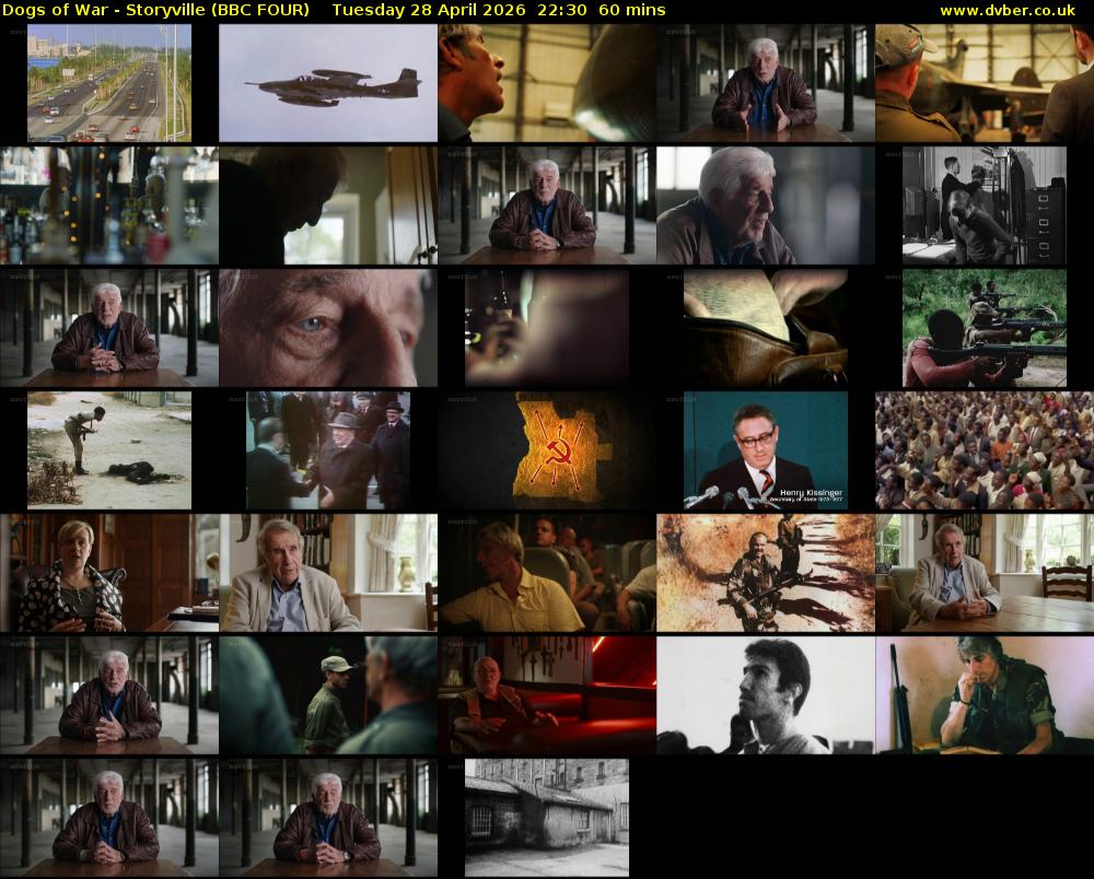 Dogs of War - Storyville (BBC FOUR) Tuesday 28 April 2026 22:30 - 23:30