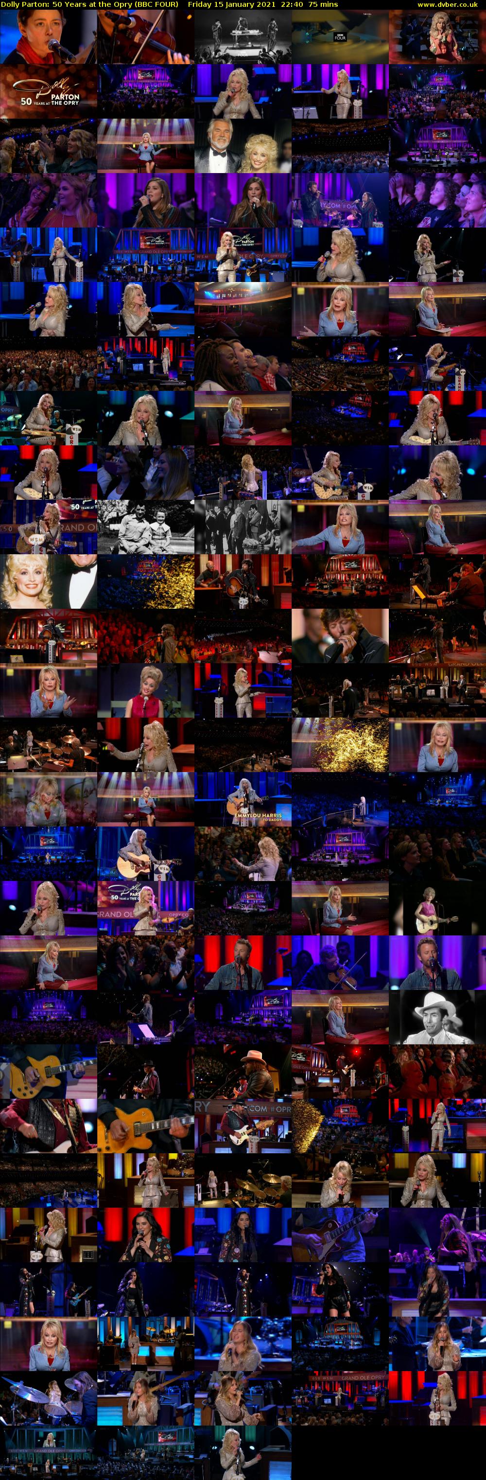 Dolly Parton: 50 Years at the Opry (BBC FOUR) Friday 15 January 2021 22:40 - 23:55