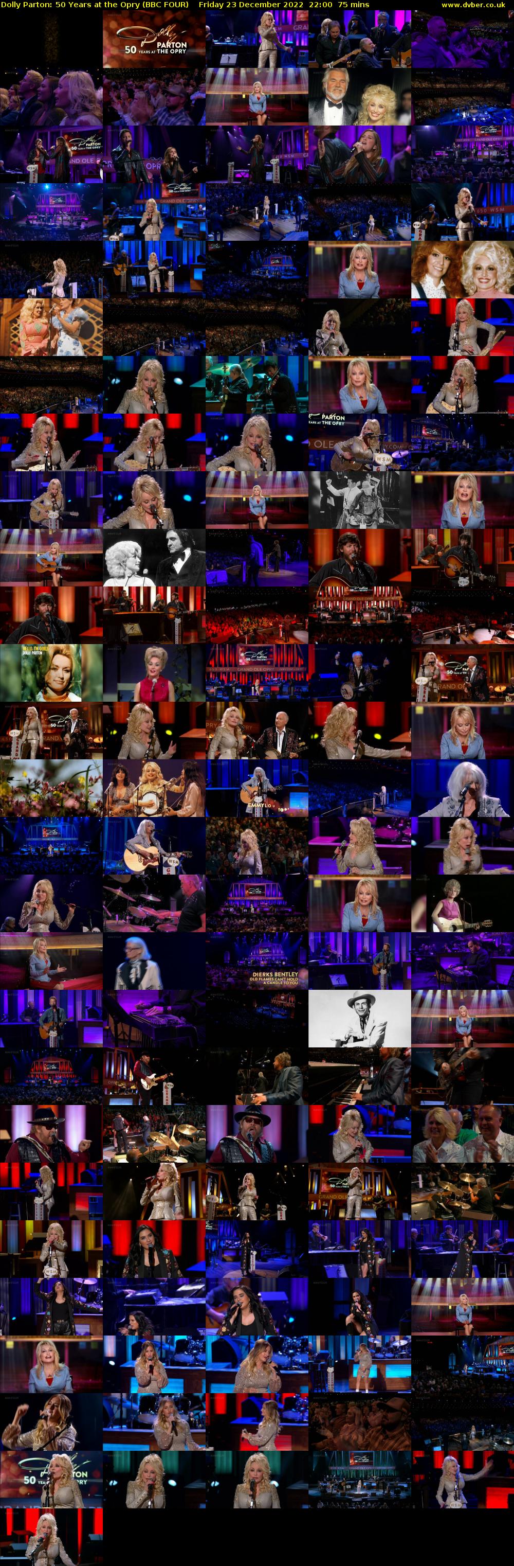 Dolly Parton: 50 Years at the Opry (BBC FOUR) Friday 23 December 2022 22:00 - 23:15