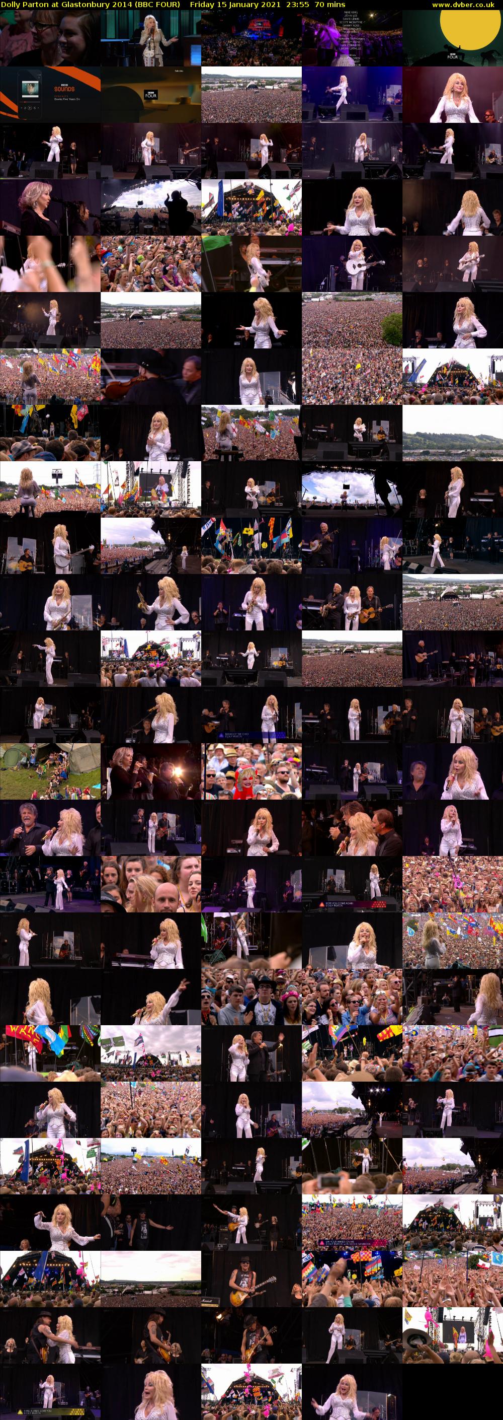 Dolly Parton at Glastonbury 2014 (BBC FOUR) Friday 15 January 2021 23:55 - 01:05
