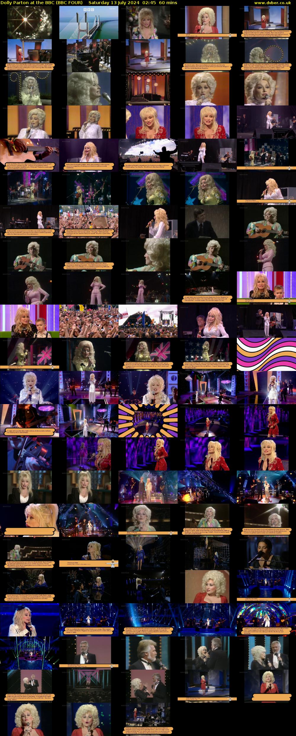 Dolly Parton at the BBC (BBC FOUR) Saturday 13 July 2024 02:45 - 03:45
