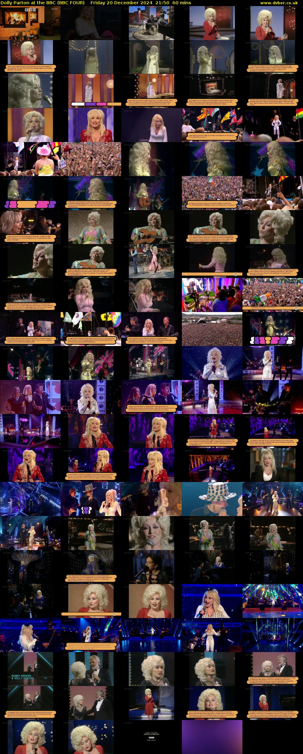Dolly Parton at the BBC (BBC FOUR) Friday 20 December 2024 21:50 - 22:50