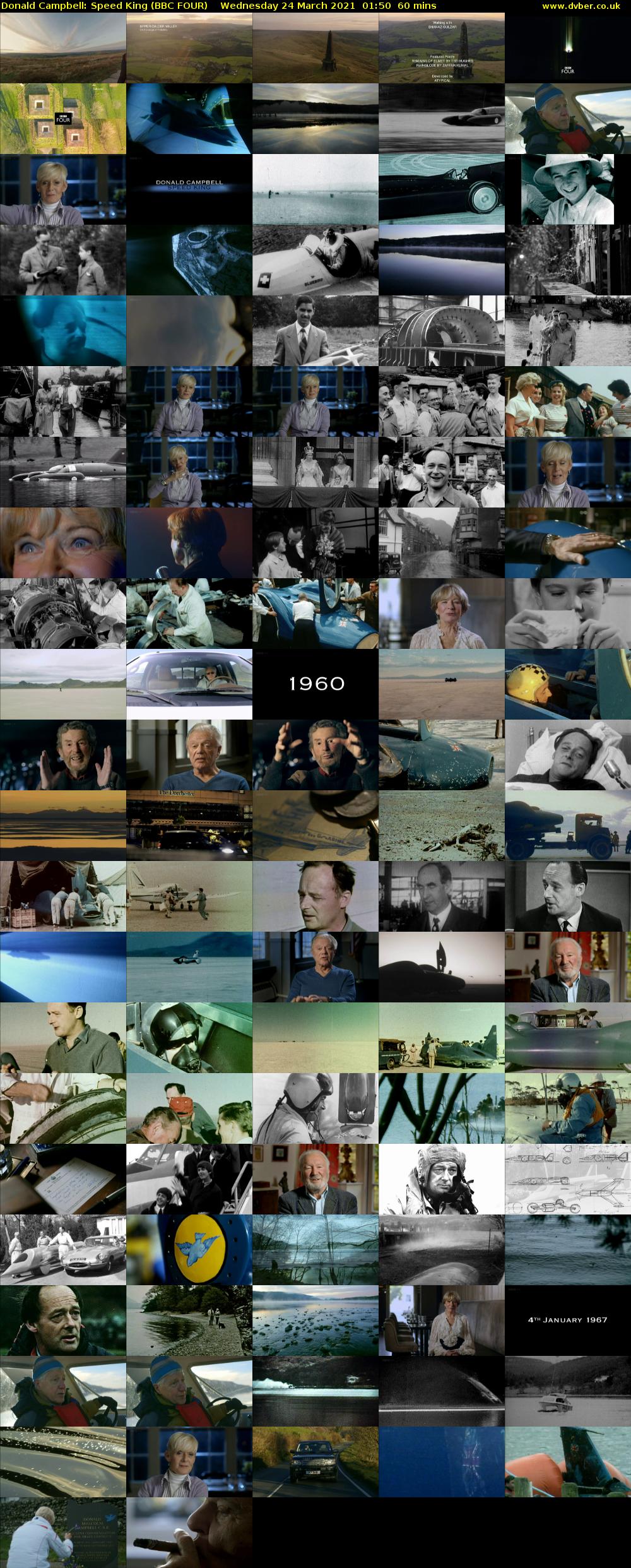Donald Campbell: Speed King (BBC FOUR) Wednesday 24 March 2021 01:50 - 02:50