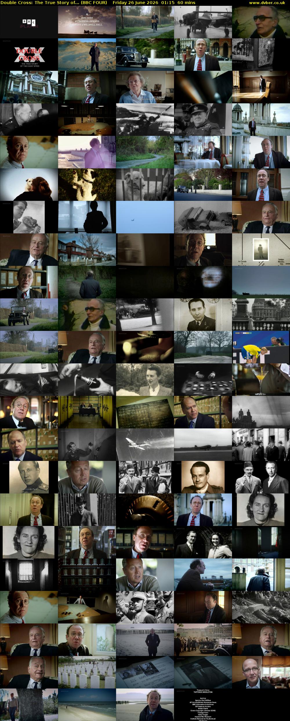Double Cross: The True Story of... (BBC FOUR) Friday 26 June 2026 01:15 - 02:15