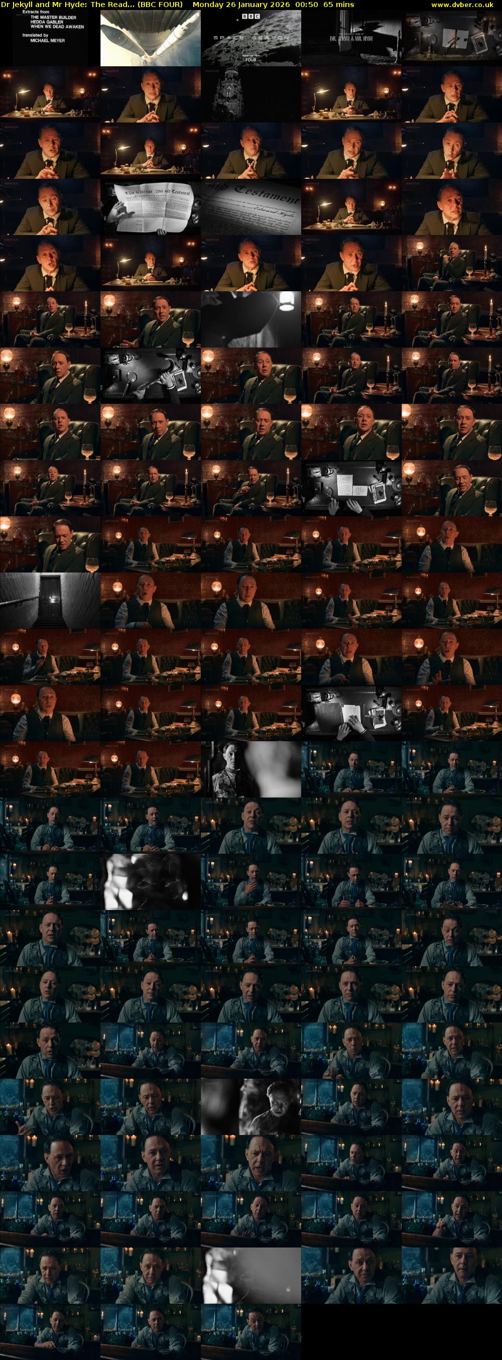 Dr Jekyll and Mr Hyde: The Read... (BBC FOUR) Monday 26 January 2026 00:50 - 01:55