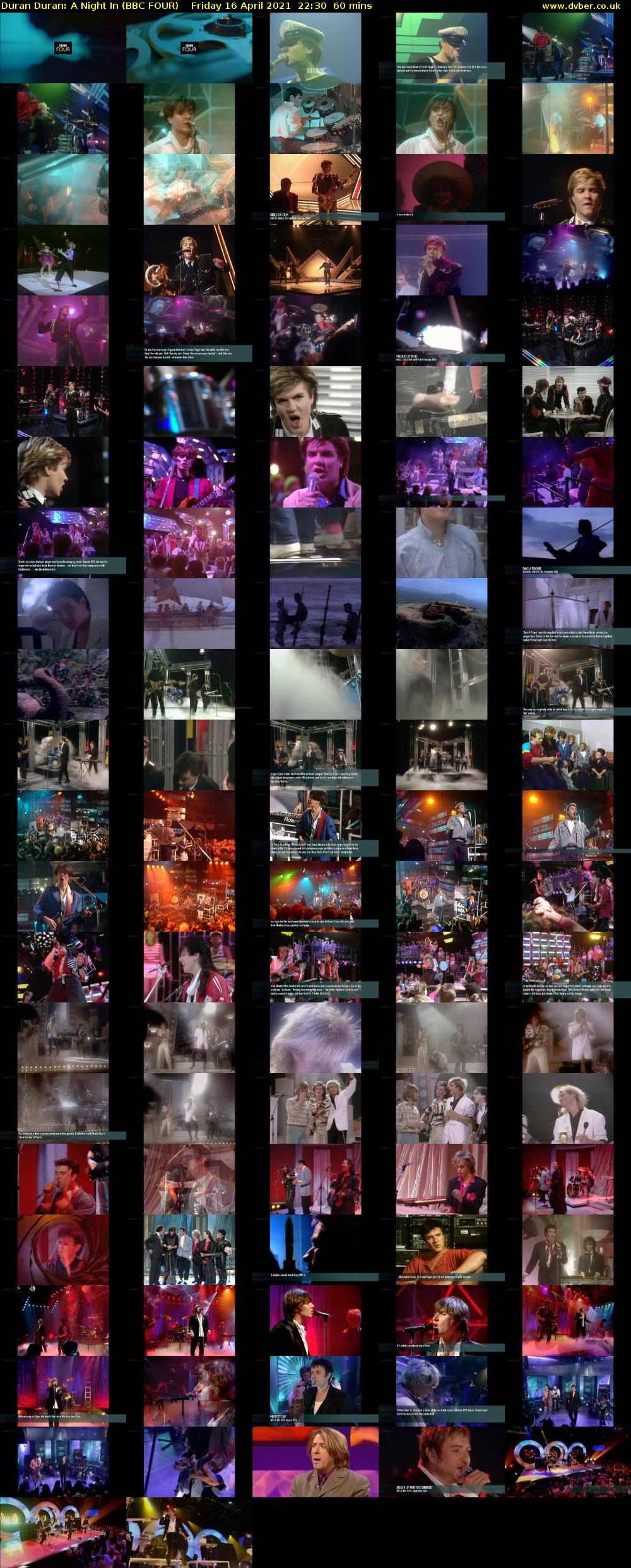 Duran Duran: A Night In (BBC FOUR) Friday 16 April 2021 22:30 - 23:30