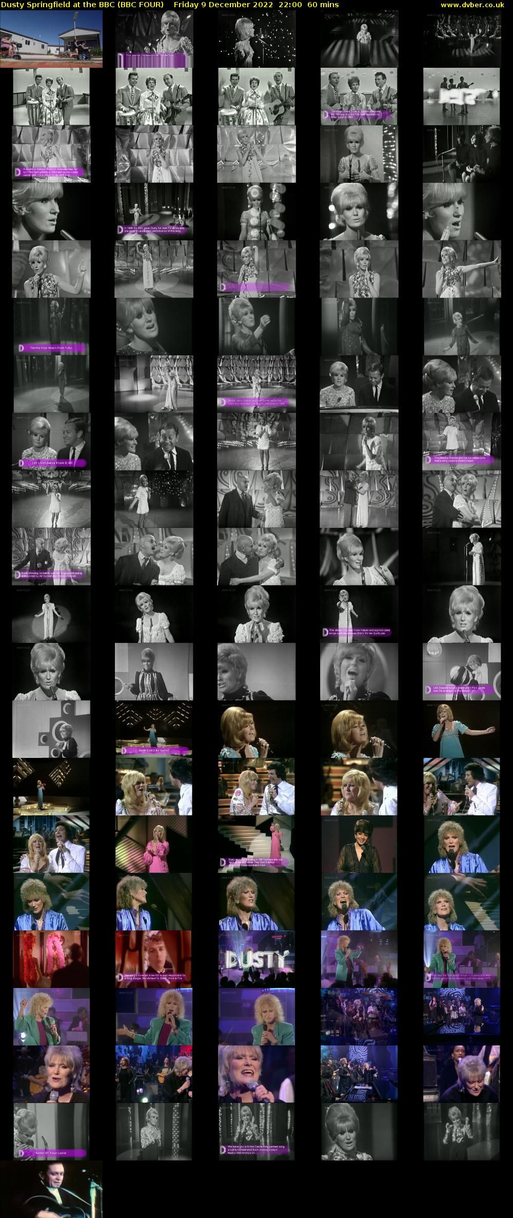 Dusty Springfield at the BBC (BBC FOUR) Friday 9 December 2022 22:00 - 23:00