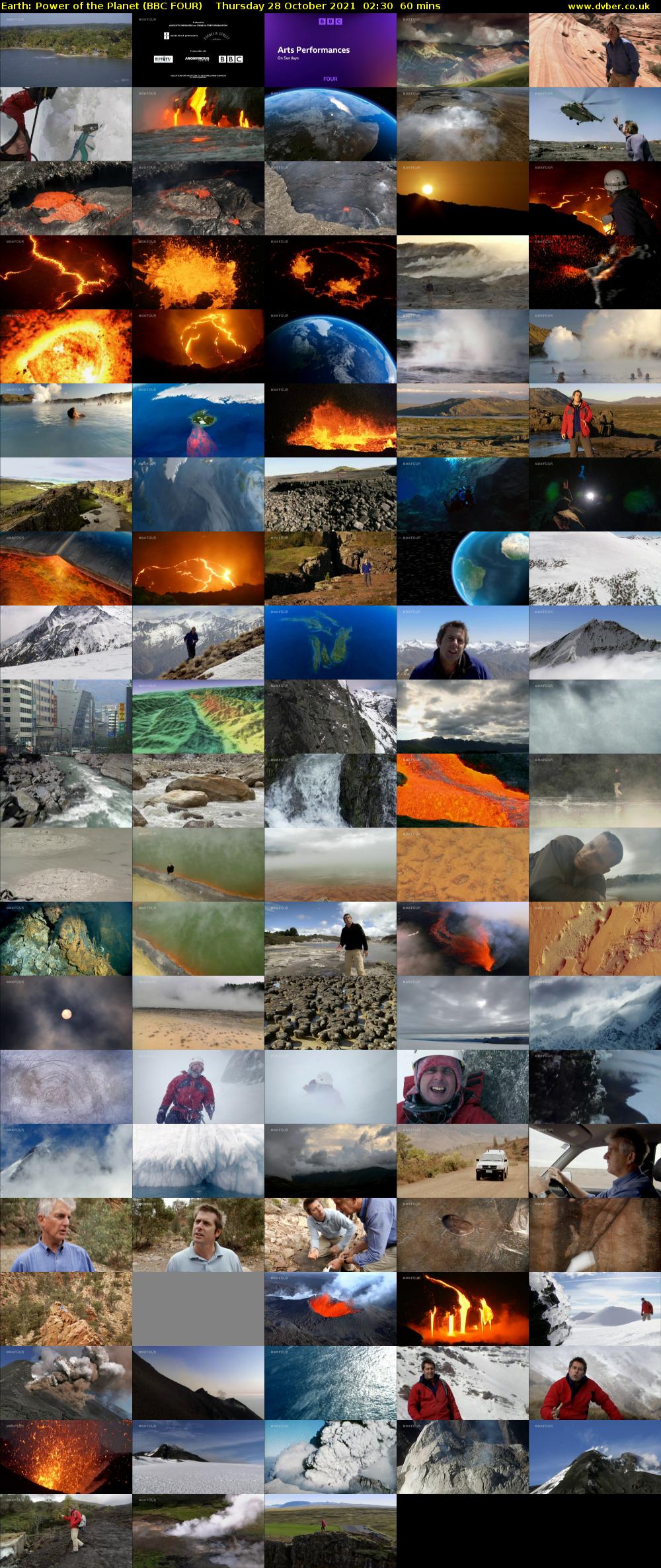 Earth: Power of the Planet (BBC FOUR) Thursday 28 October 2021 02:30 - 03:30