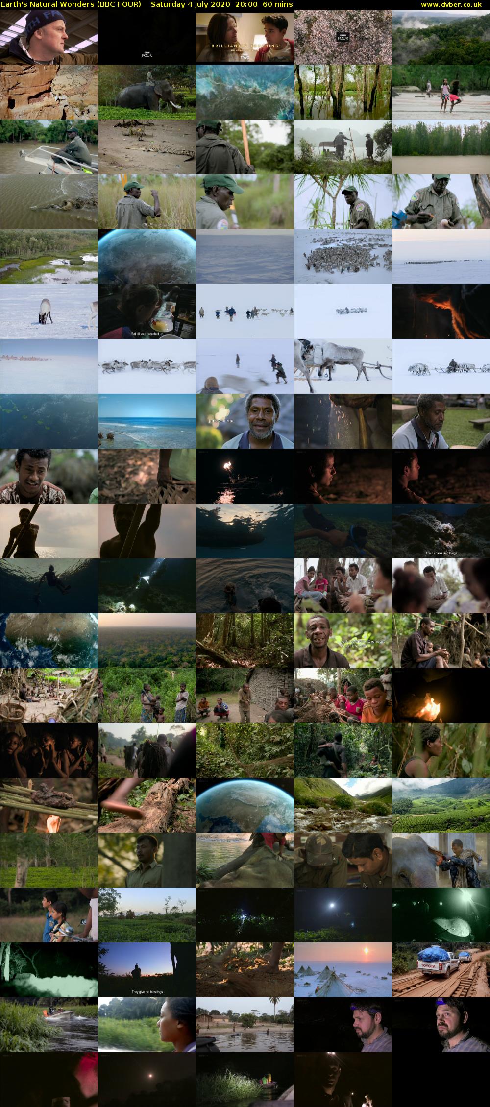 Earth's Natural Wonders (BBC FOUR) Saturday 4 July 2020 20:00 - 21:00