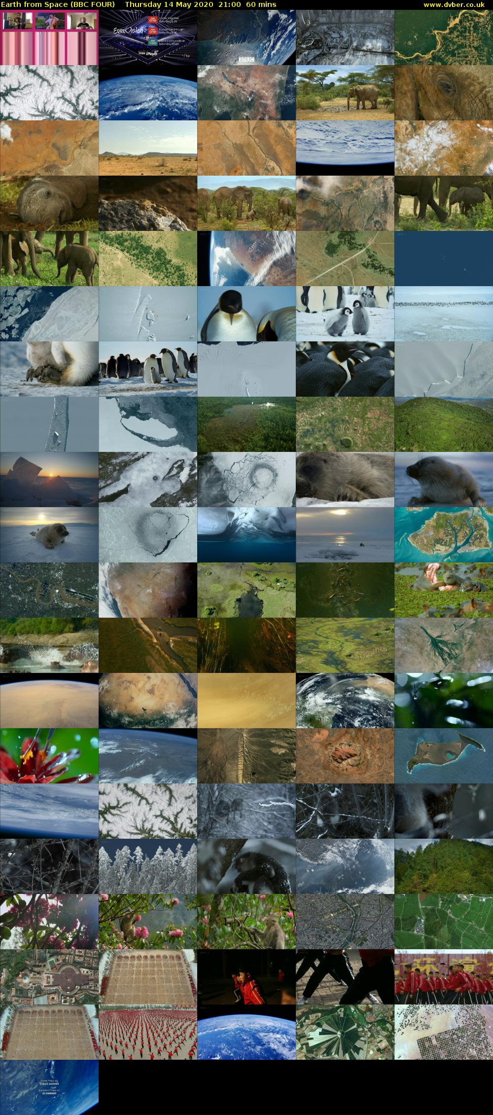 Earth from Space (BBC FOUR) Thursday 14 May 2020 21:00 - 22:00